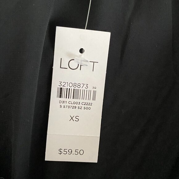 NWT LOFT Sparkly Ruffle Top - Picture 5 of 7